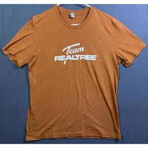 Bella + Canvas Team Realtree Orange T-shirt Large Outdoors Hunting Hunt Fish EUC